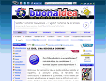 Tablet Screenshot of buonaidea.it